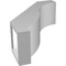 Ekena Millwork 5-in. W x 12-in. D x 16-in. H Baker Architectural Grade PVC Knee Brace BRCP05X12X16BKR - alternate 6